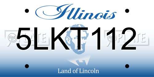 5LKT112 Illinois License Plate