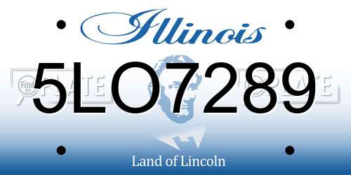 5LO7289 Illinois License Plate