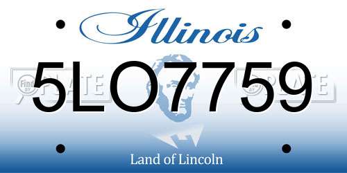 5LO7759 Illinois License Plate