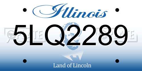 5LQ2289 Illinois License Plate