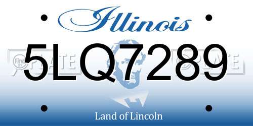 5LQ7289 Illinois License Plate