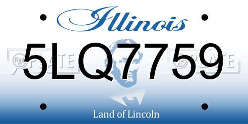 5LQ7759 Illinois License Plate