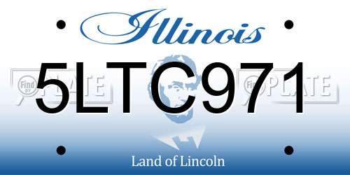 5LTC971 Illinois License Plate