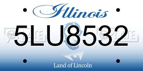 5LU8532 Illinois License Plate