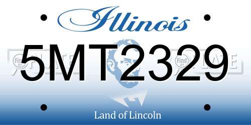 5MT2329 Illinois License Plate