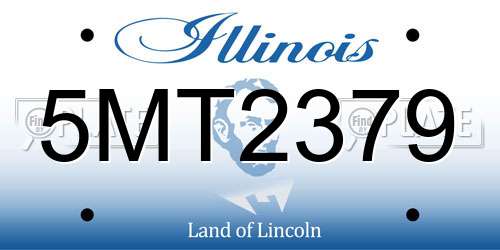 5MT2379 Illinois License Plate
