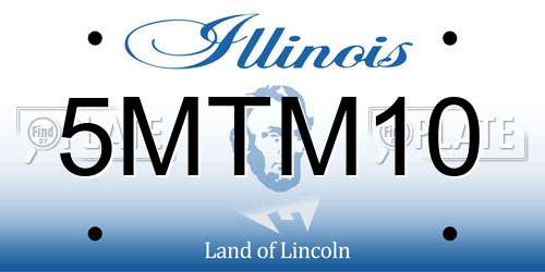 5MTM10 Illinois License Plate