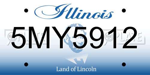 5MY5912 Illinois License Plate