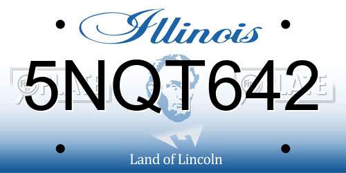 5NQT642 Illinois License Plate