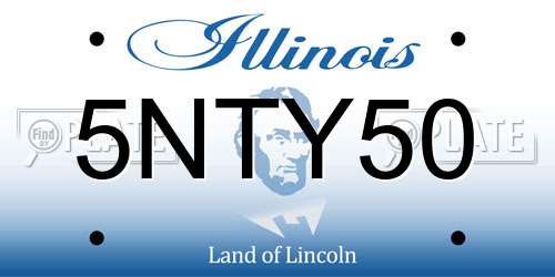 5NTY50 Illinois License Plate