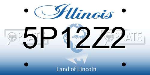 5P12Z2 Illinois License Plate
