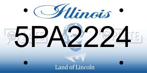 5PA2224 Illinois License Plate