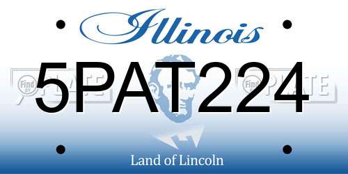 5PAT224 Illinois License Plate