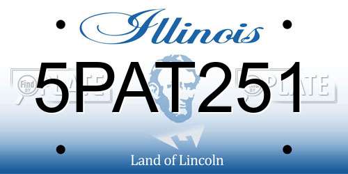 5PAT251 Illinois License Plate