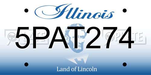 5PAT274 Illinois License Plate