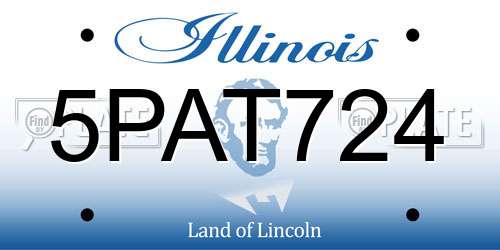 5PAT724 Illinois License Plate