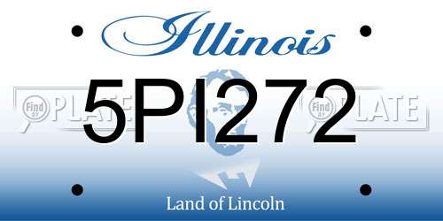 5PI272 Illinois License Plate