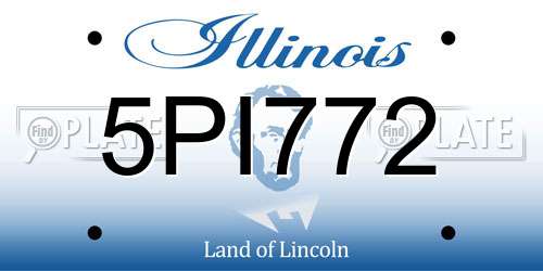 5PI772 Illinois License Plate