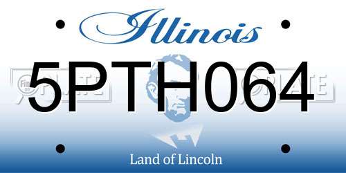 5PTH064 Illinois License Plate