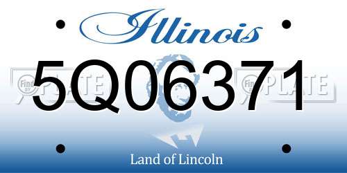 5Q06371 Illinois License Plate