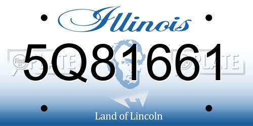 5Q81661 Illinois License Plate