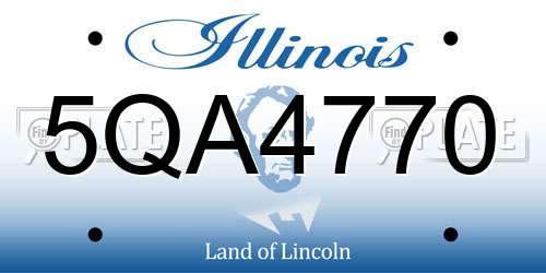 5QA4770 Illinois License Plate