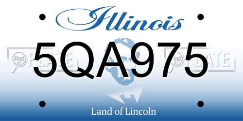 5QA975 Illinois License Plate