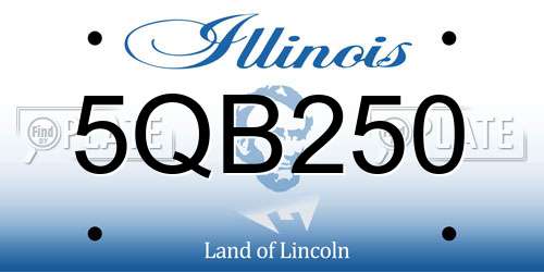 5QB250 Illinois License Plate