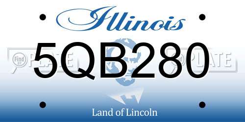 5QB280 Illinois License Plate