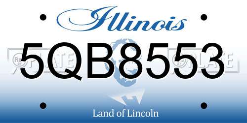 5QB8553 Illinois License Plate