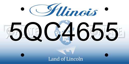 5QC4655 Illinois License Plate