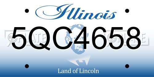 5QC4658 Illinois License Plate