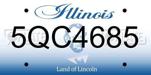 5QC4685 Illinois License Plate