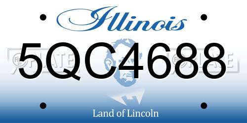 5QC4688 Illinois License Plate