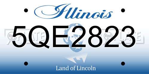 5QE2823 Illinois License Plate