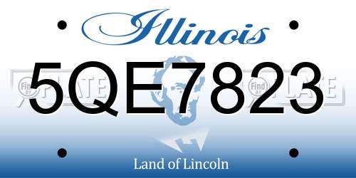 5QE7823 Illinois License Plate