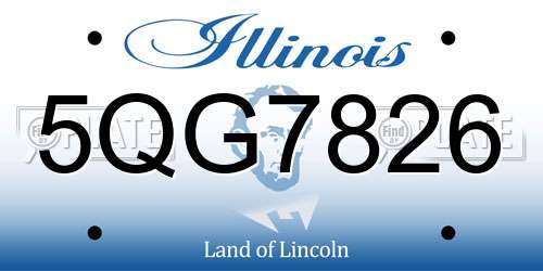 5QG7826 Illinois License Plate