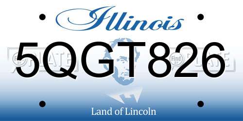 5QGT826 Illinois License Plate