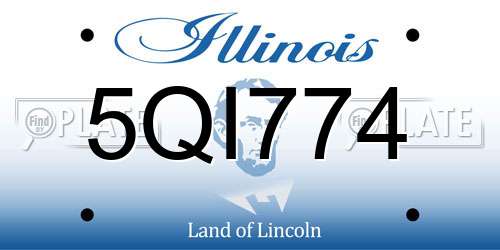 5QI774 Illinois License Plate