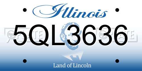 5QL3636 Illinois License Plate