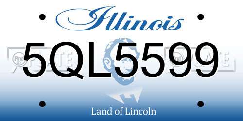 5QL5599 Illinois License Plate