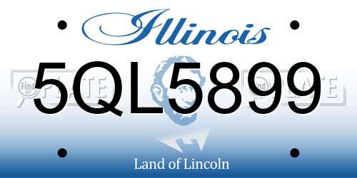 5QL5899 Illinois License Plate