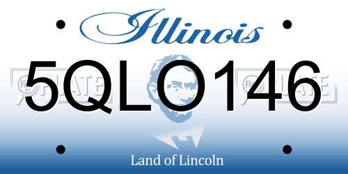 5QLO146 Illinois License Plate