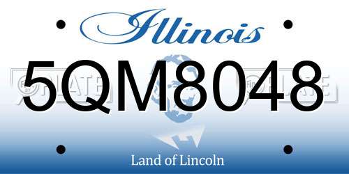5QM8048 Illinois License Plate