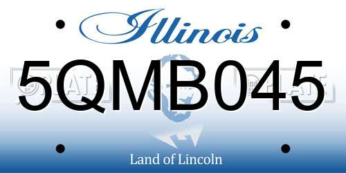 5QMB045 Illinois License Plate