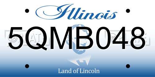 5QMB048 Illinois License Plate