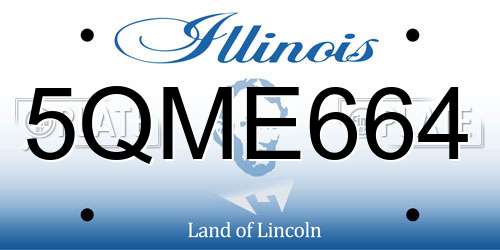 5QME664 Illinois License Plate