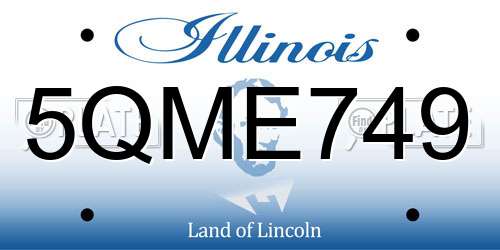 5QME749 Illinois License Plate