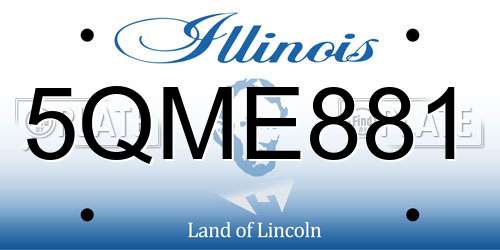 5QME881 Illinois License Plate