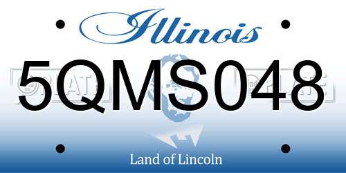 5QMS048 Illinois License Plate